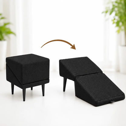 2-in-1 Hunderampe & Hocker | Faltbare Hundetreppe bis 50 kg