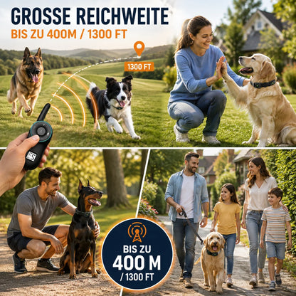 Anti-Bell Hunde Halsband mit Fernbedienung | Wasserdicht & USB