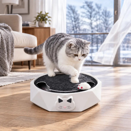 Interaktives Katzenspielzeug | Elektrisches Mausspielzeug mit Kratzfläche