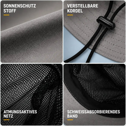 Outdoor Sonnenhut UPF 50+ | Atmungsaktiv & UV-Schutz