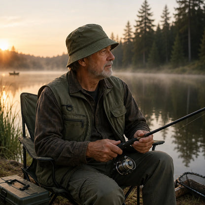 Atmungsaktiver Fischerhut mit UPF50+ UV-Schutz | Leicht & Faltbare Bucket hat