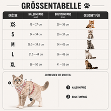 Ausbruchsicheres Katzengeschirr mit Leine | Reflektierend & Verstellbar