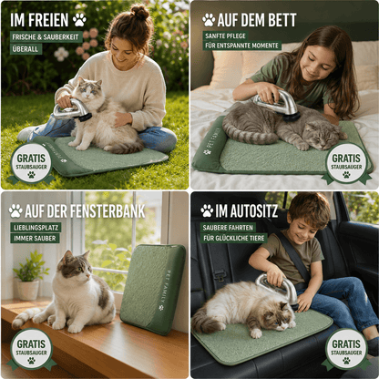 Kühlendes Katzenbett | Inklusive gratis kabelloser Katzhaarsauger