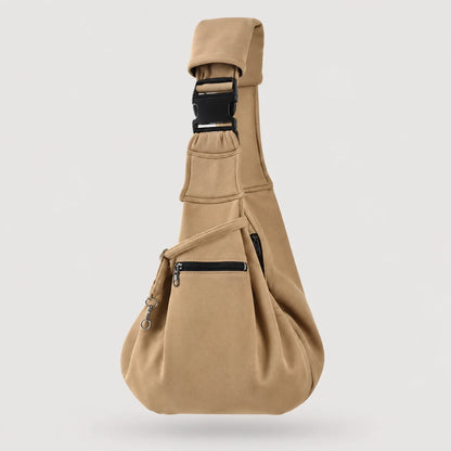Hundetragetasche | Gepolsterte Schultertasche für Winter & Reisen