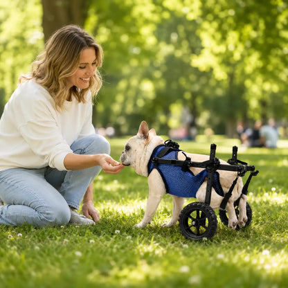 Lightweight Adjustable Dog Care Wheelchair | Stable & Comfortable