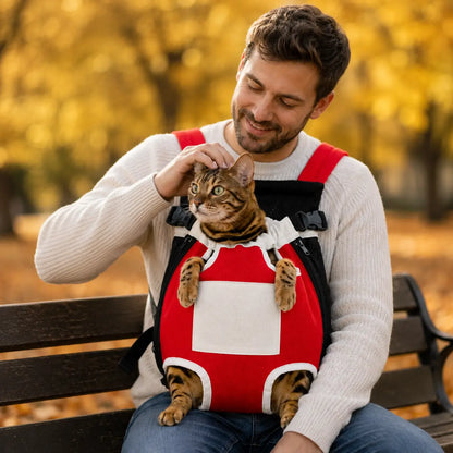 Katzenrucksack | Atmungsaktive Tragetasche für kleine Katzen