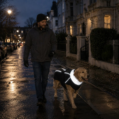 Winter Hundemantel | Wasserdichte Hundejacke mit Reflektoren