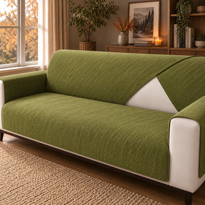 Sofaschutz Winter | Warme Chenille Sofadecke rutschfest & waschbar
