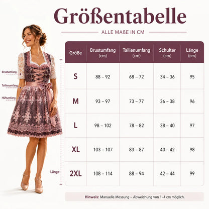 Oktoberfest Dirndl Damen Kleid | Elegantes Trachtenkleid