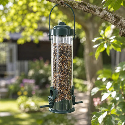 Vogelfutterhaus zum Aufhängen | Transparenter Wildvogelfutterspender