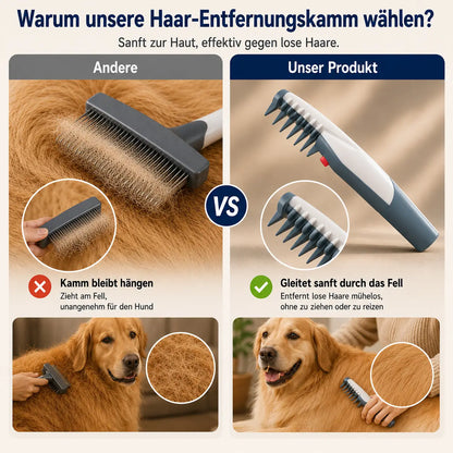 Fellbürste Hund elektrisch | Sanftes Entfilzen & Entknoten