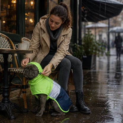Hundemantel Regenjacke | Wasserdicht & atmungsaktiv für Hunde