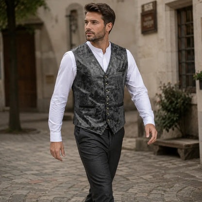 Trachtenweste Herren mit Muster | Elegante Weste für Oktoberfest
