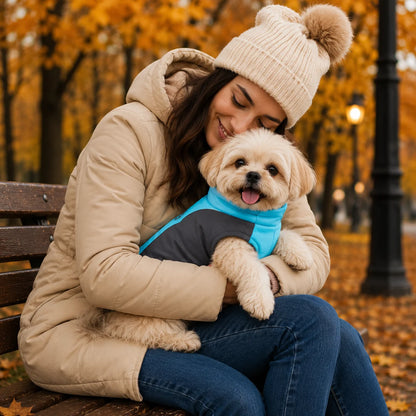 Hundemantel Winter | Warm, Wasserdicht & Reflektierend mit D-Ring