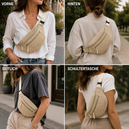 Cord Bauchtasche Damen & Herren | Verstellbare Crossbody Umhängetasche