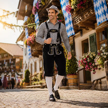 Oktoberfest Kostüm Herren Set mit Hemd, Lederhose & Hut