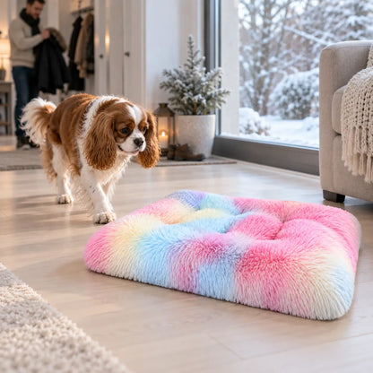 Waschbares Plüsch Hundebett | Warmes Hundebett für kalte Tage