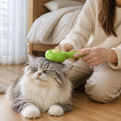 Fellbürste für Hunde & Katzen | Selbstreinigend gegen lose Haare