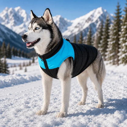 Wasserdichte Hundewinterjacke mit Reißverschluss für Hunde
