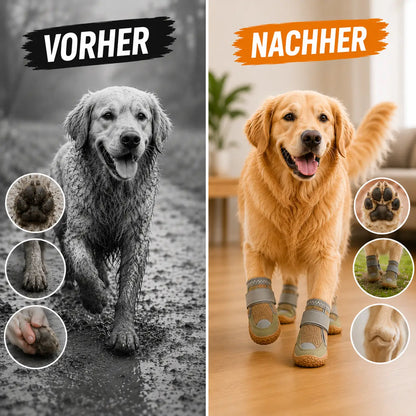 Hundeschuhe Wasserdicht & Rutschfest – Pfotenschutz mit Reflektoren