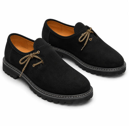 Haferlschuhe Herren Grau aus Nubukleder | Schuhe fürs Oktoberfest