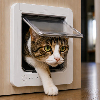 Katzenklappe mit Mikrochip | Zugangskontrolle für Katzen