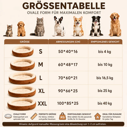 Hundebett aus Baumwolle | Weiches Haustierbett für Hunde & Katzen