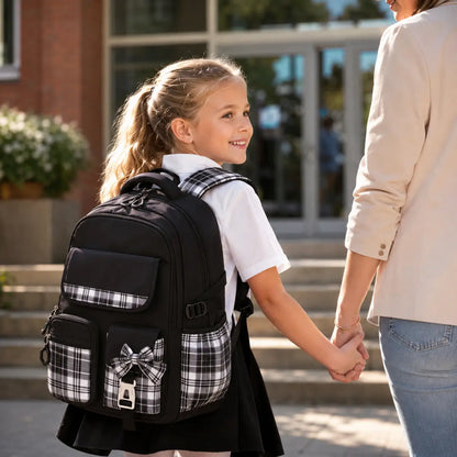Mädchen Schulrucksack Wasserdicht | Leichter mit Fächern