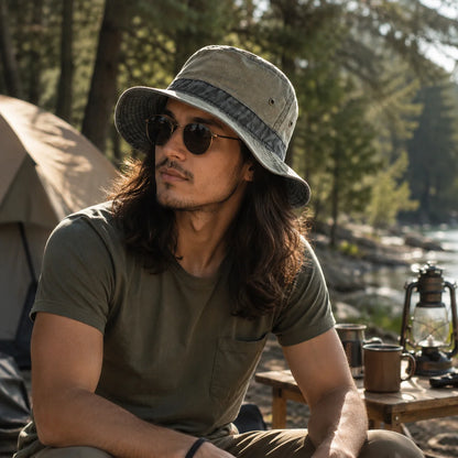 Herren Fischerhut aus Baumwolle | Bucket hat UPF50+ UV-Schutz