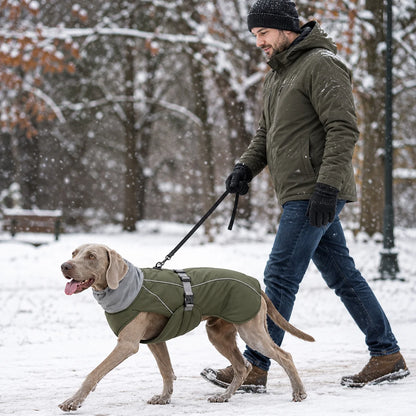 Winter Hundemantel | Wasserdichte Hundejacke mit Reflektoren