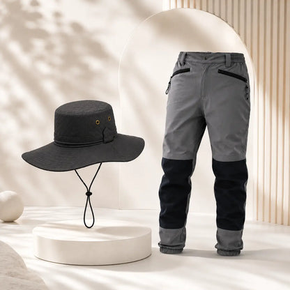 Sonnenhut mit breiter Krempe | Inklusive gratis Wathose