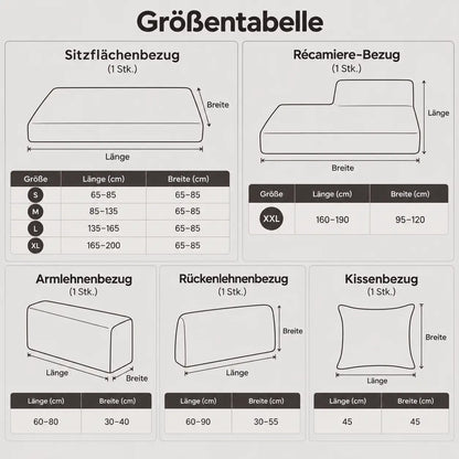 Chenille Sofabezug für Haustiere | Kratzfest & Waschbar