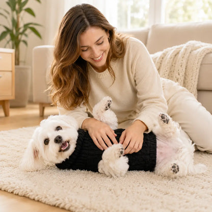 Hundepullover Strick für kleine Hunde | Warmer Hundemantel
