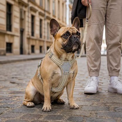 Hundegeschirr mit Griff & Reflektor | Verstellbares Hundegeschirr