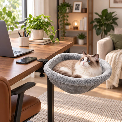 Katzenbett Hängematte | Faltbares rundes Katzenbett für Zuhause