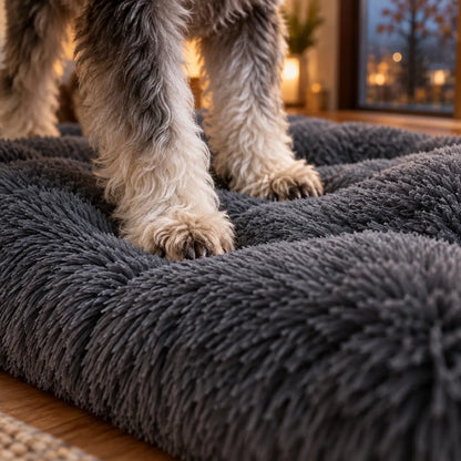 Waschbares Plüsch Hundebett | Warmes Hundebett für kalte Tage