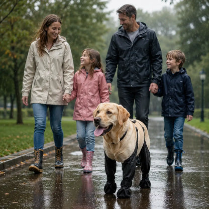 Hundeschuhe mit Beinriemen | Wasserdichte Pfotenschützer für Hunde