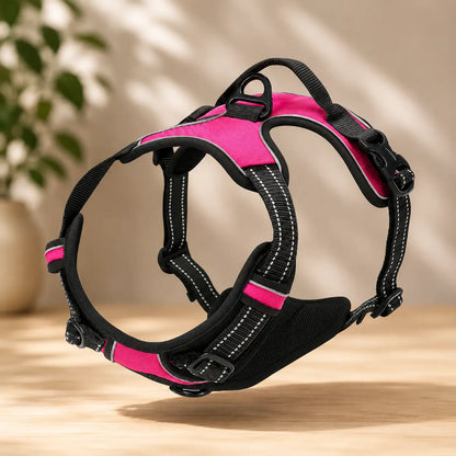 Hundegeschirr No Pull mit Griff | Verstellbar, Reflektierend & Bequem