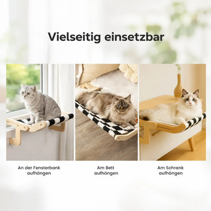 Katzenbett & Hängematte | Platzsparender Ruheplatz für Katzen