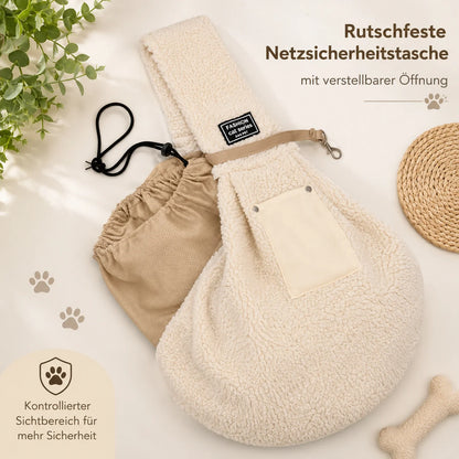 Winter Hundetragetasche Schultertasche | Warm & Handfrei