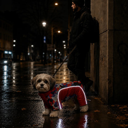 Winter Hundemantel mit Beinen | Wasserdicht & reflektierend