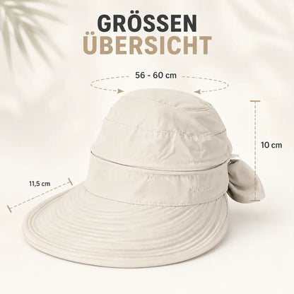 Faltbarer Damen Sonnenhut mit UV-Schutz & Breiter Krempe