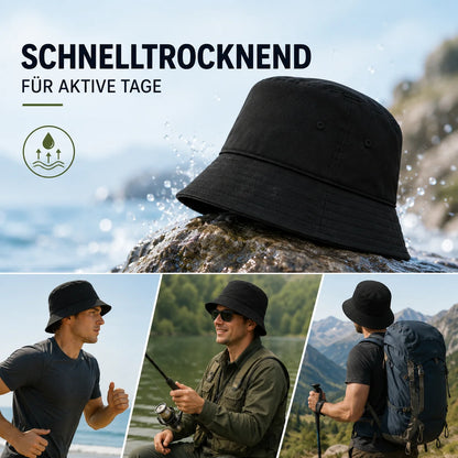 Atmungsaktiver Fischerhut mit UPF50+ UV-Schutz | Leicht & Faltbare Bucket hat