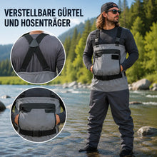 5-Lagen Angel-Wathose – Wasserdicht, Atmungsaktiv & Neoprenfüßlinge