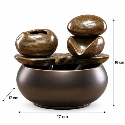 Katzenbrunnen Keramik | Leiser Trinkbrunnen für Katzen 1,5 L