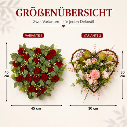 Türkranz Herz | Rosenkranz für Valentinstag & Hochzeit