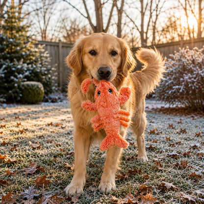Hundespielzeug Hummer | Wackelndes Plüschspielzeug zur Beschäftigung