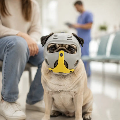 Maulkorb für Französische Bulldogge Lifestyle-Bild