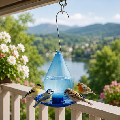 Hängende Vogeltränke im Wassertropfen-Design für Garten & Balkon