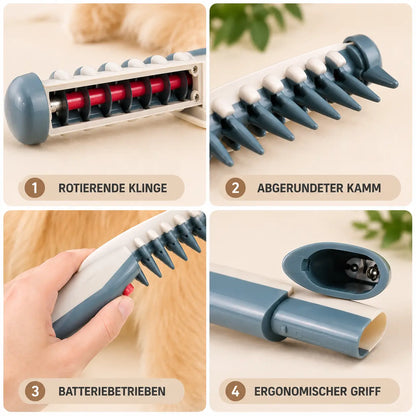 Fellbürste Hund elektrisch | Sanftes Entfilzen & Entknoten